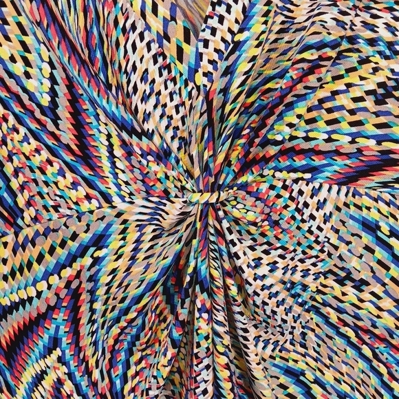 Jones Studio Tank Top PRIDE LGBTQ Women's Small SLINKY Rainbow Stretch Abstract - Picture 4 of 6